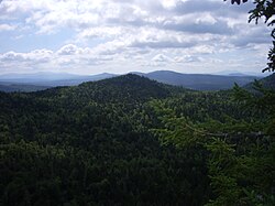 A view of Second College Grant from the Diamond Peaks Trail