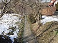 Steinbach im Rautal nach der Schneeschmelze, Februar 2021