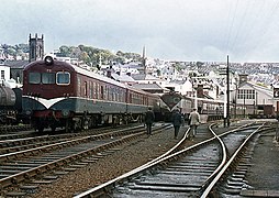 Two 70-class sets at Waterside Station 10 August 1974