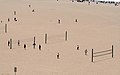 Image 9Public beach volleyball courts in Santa Monica, where the modern two-man version originated. (from Beach volleyball)