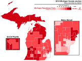 Support for Republican Party candidates by district