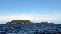 View of Apo Island from the west