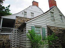 West end of the house, seen from the rear