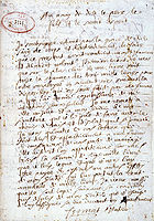 Holographic will handwritten by Fermat on 4 March 1660, now kept at the Departmental Archives of Haute-Garonne, in Toulouse