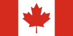 1:2 Flagge Kanadas