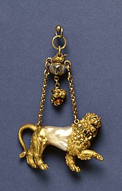 Pendant with a Lion, Flemish, (between 1600 and 1650) Baroque