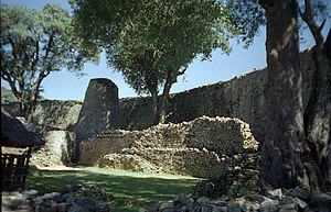 Great Zimbabwe ruins, found in the district close to the city of Masvingo