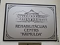 Schild zum Rehabilitationszentrum