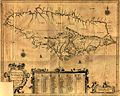 English map of Jamaica from the 1670s[29]