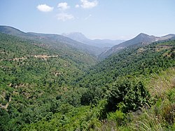 Landscape of Petite Kabylie in Béjaïa Province