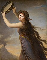 Lady Hamilton as a Bacchante, by Marie Louise Élisabeth Vigée-Lebrun, 1790–1791