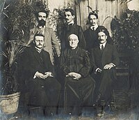 Duchesne, as Director of the École française de Rome, with his students