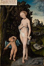 Venus and Amor, 1530