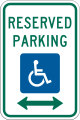 R7-8 Reserved parking (wheelchair)