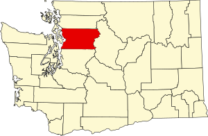 Map of Washington highlighting Snohomish County