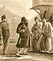Ibrahim Pasha in the harbour of Navarin en 1828.