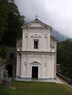 Sanctuary of Nostra Signora di Loreto, in the frazione of Forno Alpi Graie.