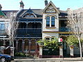 Terraces are common and widespread in older suburbs, such as these Filigree style terraces in Glebe