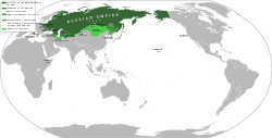 Location of all territories which controlled by Russian Empire in 1866