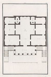 Plan, drawn by Ottavio Bertotti Scamozzi, 1781