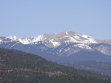 8. Wheeler Peak in New Mexico