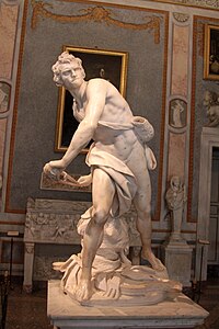 David (1623–1624) by Gian Lorenzo Bernini (Borghese Gallery)