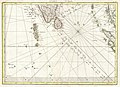 Rigobert Bonne's 1770 decorative map of southern India.