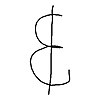 An ampersand written with a vertical stroke[15]