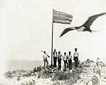 Ceremony for the annexation of Necker Island (Mokumanamana) by the Provisional Government of Hawaii, May 27, 1894.
