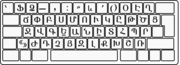 Armenian typewriter keyboard layout