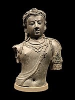 Bronze Avalokiteshvara of Chaiya torso from Chaiya, Southern Thailand, Srivijayan art, c. 8th century