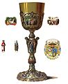 Golden chalice commissioned by Charles Ferdinand