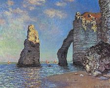 Claude Monet, Étretat, l'aiguille et la falaise, 1885