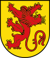 Steigender, senkrecht gestellter Löwe im Wappen von Diepholz