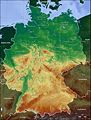 topographische Deutschlandkarte