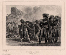 Fouché executing Federalist prisoners in Lyon with cannon