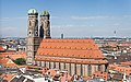 Frauenkirche, biggest hall church in the world,[1] in Munich, Bavaria