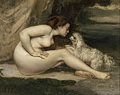 Nude Woman with a Dog (Femme nue au chien)), c. 1861–62, Musée d'Orsay, Paris