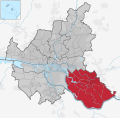 Lage des Bezirks Bergedorf in Hamburg