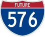Future Interstate 576 marker