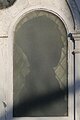 Silhouette in the likeness of Jean-Baptiste Moreau, St. Paul's Church (Halifax), Nova Scotia. Created by the Halifax Explosion