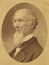 Sepia photograph of Josiah C. Nott looking to his left