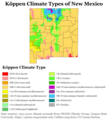 Image 21Köppen climate types of New Mexico, using 1991–2020 climate normals (from New Mexico)