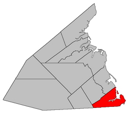 Location within Kent County, New Brunswick.