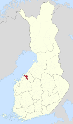 Location of Kronoby in Finland