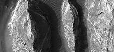 Layers in mounds, as seen by HiRISE under HiWish program
