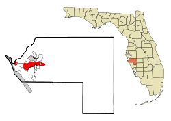 Location in Manatee County and the U.S. state of Florida