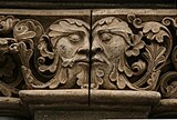 Carved capital, south door of Maria Laach Abbey, Germany