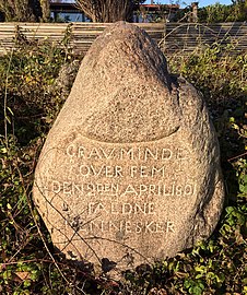 Memorial stone just north of Copenhagen