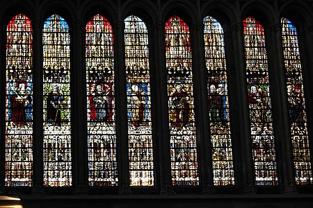 Detail of north transept windows – apostles